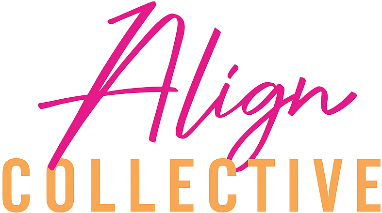 Align Collective logo in pink and orange